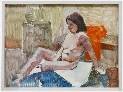 Óleo de mediados del siglo XX - Dama desnuda II Foto 1 de 4