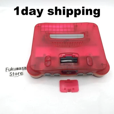 Nintendo 64 Console only Clear Red N64 Made in Japan Tested - Image 1 of 4