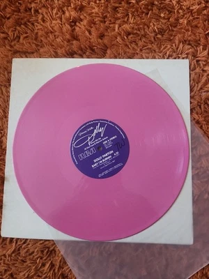 Dolly Parton Disco Remix 12" Pink vinyl Single VG+ I Wanna Fall In Love, Baby... - Image 1 of 4