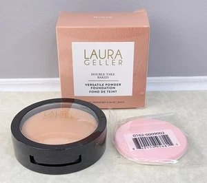 Base en polvo Laura Geller MEDIANA horneada doble toma versátil 0,35 oz nueva en caja - Imagen 1 de 6