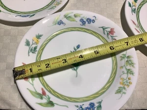 Corelle by Corning My Garden 7.25” Dessert Bread Floral Plates Set of 4 - Picture 1 of 6