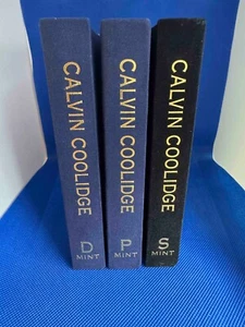 2014 Calvin Coolidge Presidential Dollar $1 Graded ANACS 3 Coin Set in Folders - Picture 1 of 9