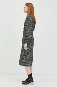 A.P.C. Marguerite Belted Floral Print Midi Dress SSENSE Garmentory 36 S $595 - Picture 1 of 18