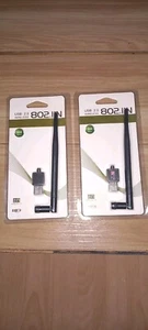 2 X 600Mbps Wireless USB WiFi Adapter Dongle LAN 802.11 For Laptop PC - Picture 1 of 3