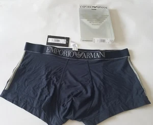 New EMPORIO ARMANI Navy Blue Boxer Briefs Shorts Trunk Underwear Men's Size XL - Picture 1 of 3