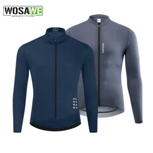 WOSAWE Uomo MTB Ciclismo Jersey Traspirante Manica Lunga Abbigliamento Sportivo Abbigliamento - Foto 1 di 16