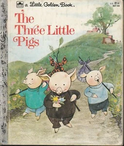 THREE LITTLE PIGS- HC #307-43 1973...VG/VG- LITTLE GOLDEN BOOK - - Picture 1 of 3