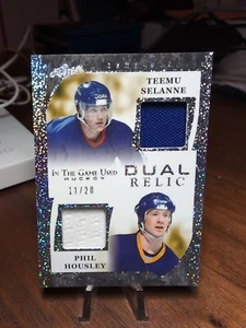 2023 Leaf ITG Used Hockey - Teemu Selanne / Phil Housley - Dual Relic #d 11/20 - Afbeelding 1 van 2