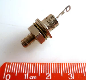 BYX38-1200 Silicon Diode Rectifier 1200V 6A DO4 Cathode Stud MBD005H - Picture 1 of 3