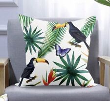 TROPICAL PRINT CUSHION COVER MULTICOLOURS HOME SOFA DECORATION POLYESTER CASE