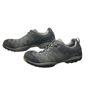 Asolo Agent GV - Trail Hiking Goretex Vibram Suede Gray Shoe - Men's Size 10.5 - Picture 1 of 8