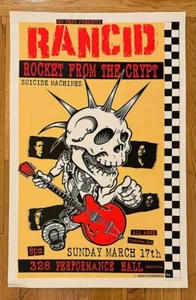 1996 Rancid Rocket From The Crypt Nashville TN Signed Adam Swinbourne #196 Print - Picture 1 of 6