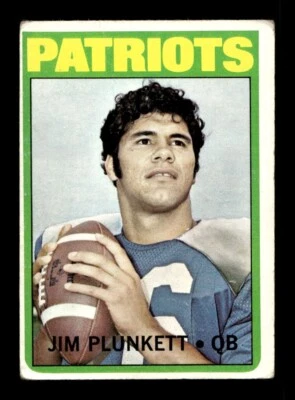 1972 Topps #65 Jim Plunkett Patriots GD-VG *s4 - Image 1 of 2
