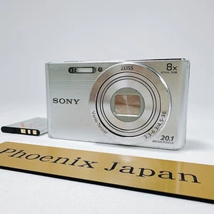Sony DSC-W830 Cyber-Shot Digital Camera Silver Language Japanese w/battery - Picture 1 of 11