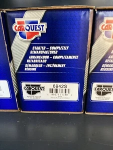 Carquest Starter Remanufactured 6942S Cadillac CTS, GMC, Chevy Silverado, Hummer - Picture 1 of 1