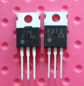 2 pares de circuitos integrados IC #F17 2SJ76/2SK213 J76/K213 TO-220 - Imagen 1 de 4