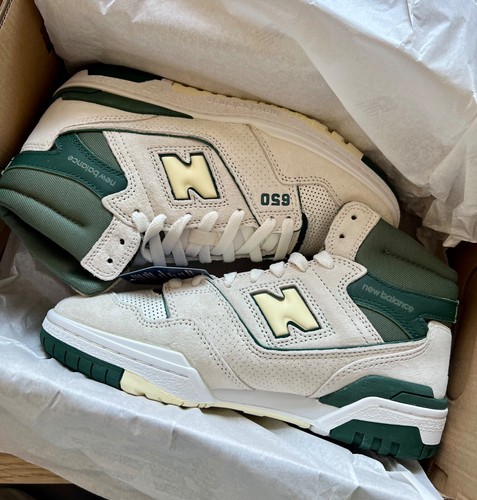 New Balance 650 Off White Verde Scarpe da Ginnastica Uomo Taglia 5 5