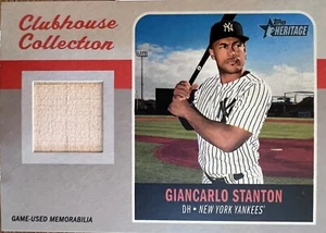 Collezione Topps Heritage High Clubhouse 2019 reliquia Giancarlo Stanton Yankees - Foto 1 di 1