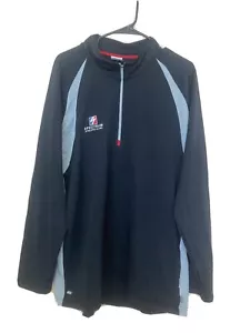mens ALO CoolFit Size XXL long sleeve half zip black pullover jacket. - Picture 1 of 11