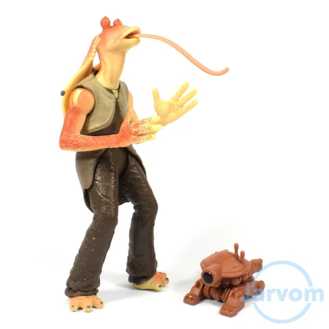 Star Wars 3.75" POTJ Power the Jedi Jar Jar Binks & Pit Droid  Loose Complete Cover