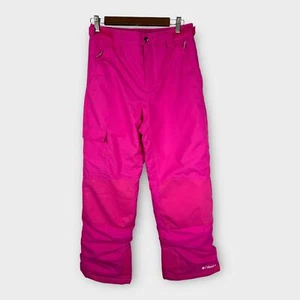 Columbia Kids Girls size Large 14 16 Bugaboo II Insulated Ski Pants Pink Nylon - Picture 1 of 11