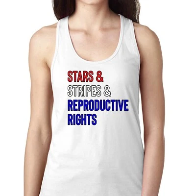 Stars Stripes Reproductive Rights Women's Tank My Body My Choice Tee - Image 1 of 2
