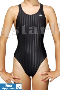 FINA Girls Women Endurance Racing Competition Training Swimsuit Swimwear 22-34 - Picture 1 of 4