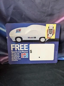 Vtg 80s Pepsi Free Sports Car Phone 11 x 14 Grocery Store Convenience Sign Ad  - Picture 1 of 1
