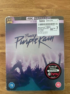Purple Rain HMV Exclusive 4K UHD Blu ray steelbook Limited edition NEW Ultra HD - Picture 1 of 2