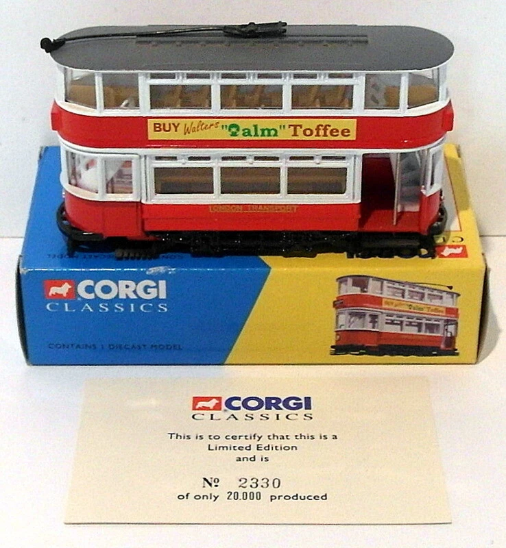 Corgi 1/76 Scale Diecast 36701 - Fully Closed Tram - London - Image 1 of 2