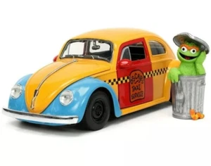 Jada Hollywood Rides: Sesame Street - Oscar The Grouch & 59 VW Beetle 1/24 Scale - Picture 1 of 2