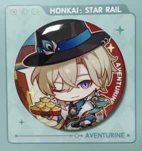 miHoYo Official Honkai Star Rail Aventurine Badge Tinplate Pin