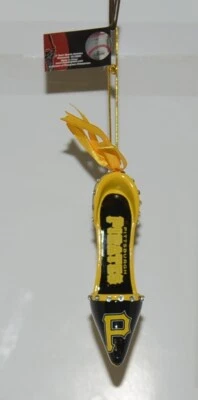 Team Sports America 3OT4221HS Pittsburgh Pirates High Heel Black Yellow Ornament - Image 1 of 4