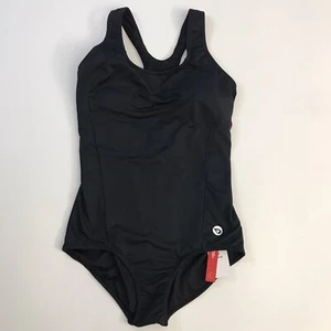 Baleaf Women Racerback Athletic One Piece Modest Bathing Suit Black 36 / M - Picture 1 of 9
