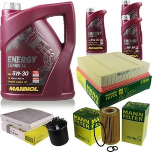 Engine-Oil 8L Mannol 5W-30 Combi Ll + Mann-Filter Mercedes B Class W246 180 Cdi - Bild 1 von 12