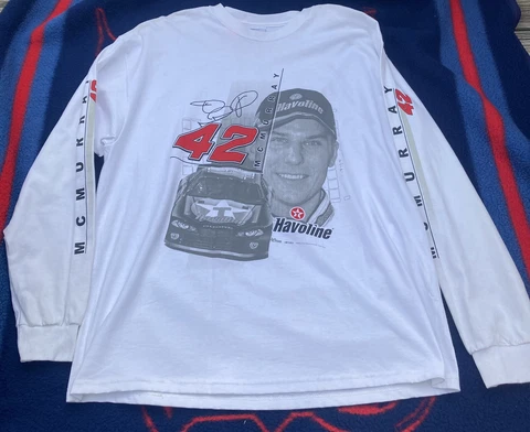 Chase Authentics Jamie McMurray NASCAR Racing T-Shirt Black Size L Cover