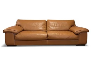 11957-101: Roche Bobois Ascot Leather Sofa - Picture 1 of 9