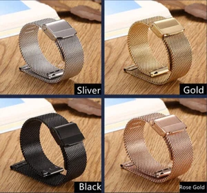 12-22mm Mesh Slim Clasp Stainless Steel Milanese Watch Bands Strap For Men Women - Picture 1 of 10