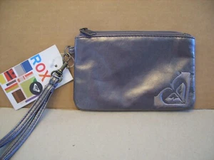 ROXY Zippered Metallic Wallet Coin Change PURSE 6in x 4in NWT - Picture 1 of 6