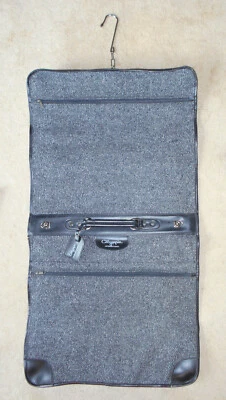 Bolsa de ropa de viaje plegable colgante Olympia Tweed vintage - asa y correa Foto 1 de 4