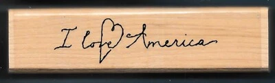 I LOVE AMERICA EE. UU. HONOR ORGULLO Corazón Veterano Cerca de Mi Corazón Madera GOMA ARTESANÍA Foto 1 de 2