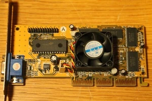 AGP Grafikkarte Nvidia Riva TNT2 M64 - 32MB SDRAM - Aktiv VGA - Win98/DOS - Photo 1/2