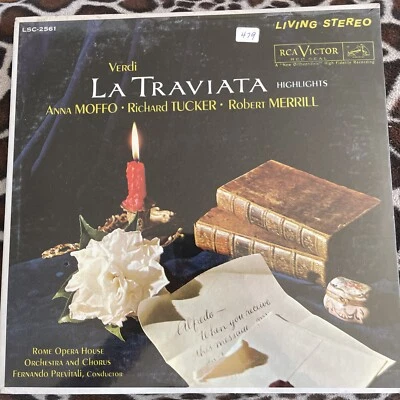 Sealed-NEW-Verdi-Moffo, Tucker, Merrill-La Traviata Highlights LSC-2561 1961 LP - Image 1 of 2