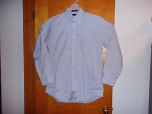 "KENNETH ROBERTS " MEN'S DRESS BLUE COTTON SHIRT...SIZE 16.0...34/35 - Picture 1 of 3