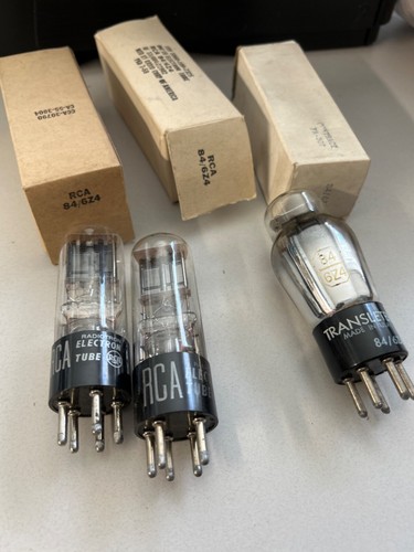 Tube électronique Sylvania 84/6Z4 NOS (New Old Stock) - Pour Amplis Vintage, Radios, équipement Ancien