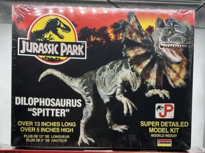 1993 Jurassic Park Lindberg Model Kit Dilophosaurus 70273 NEW Sealed - Image 1 of 4