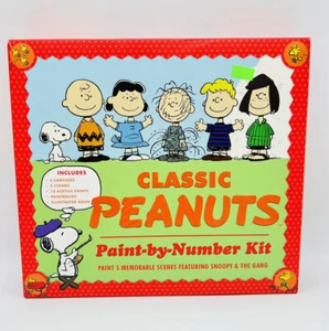 Classic Peanuts Gang Snoopy Paint By Number Kit Craft Art Project New Linus Lucy - Picture 1 of 7