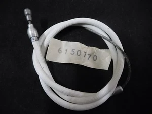 Vintage Raleigh or Phillips Bicycle Brake Cable Rear White RIBBED 51cm/ 61cm NOS - Picture 1 of 2