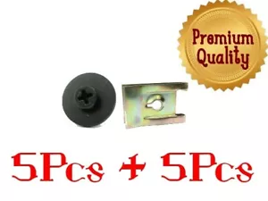 PEUGEOT AUTO ARMATURENBRETT FICHTENFLÜGEL VERKLEIDUNG RADLAUF 3 MM U-MUTTER/BOLZENCLIP x5 - Bild 1 von 12