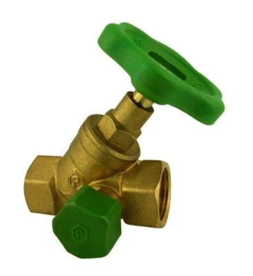 QPOOL24 Schrägsitzventil mit und ohne Entleerung 3/4, 1/2, 1, 1/1/4 Zoll